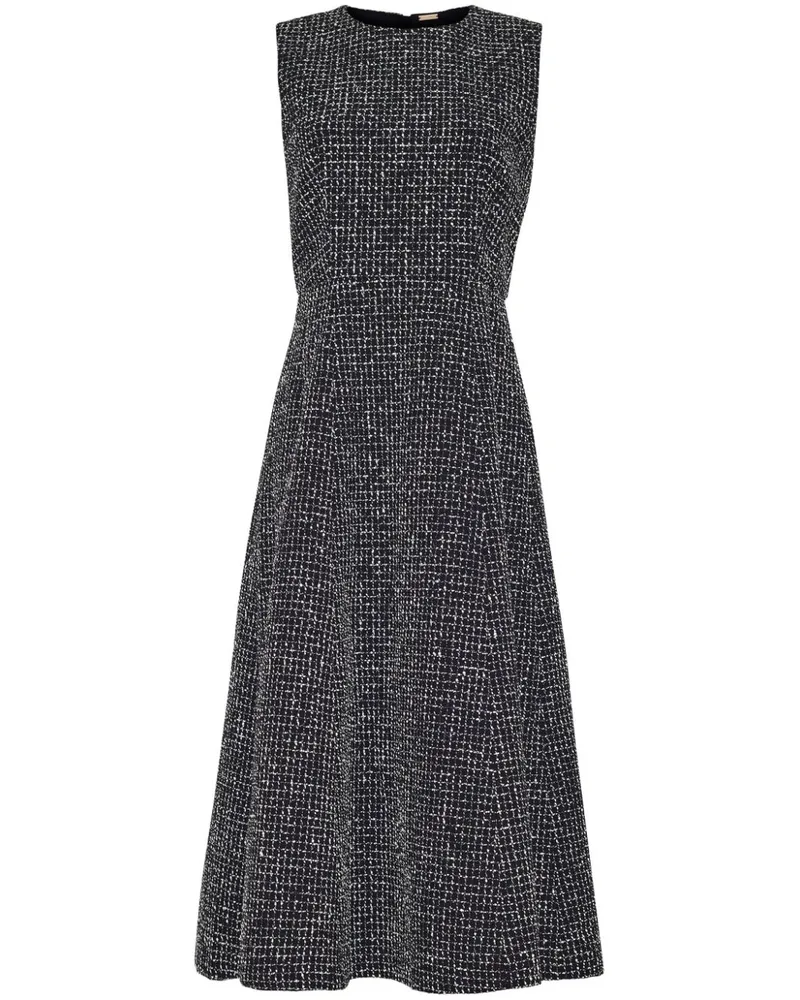 Adam Lippes Eloise Midikleid aus Tweed Schwarz