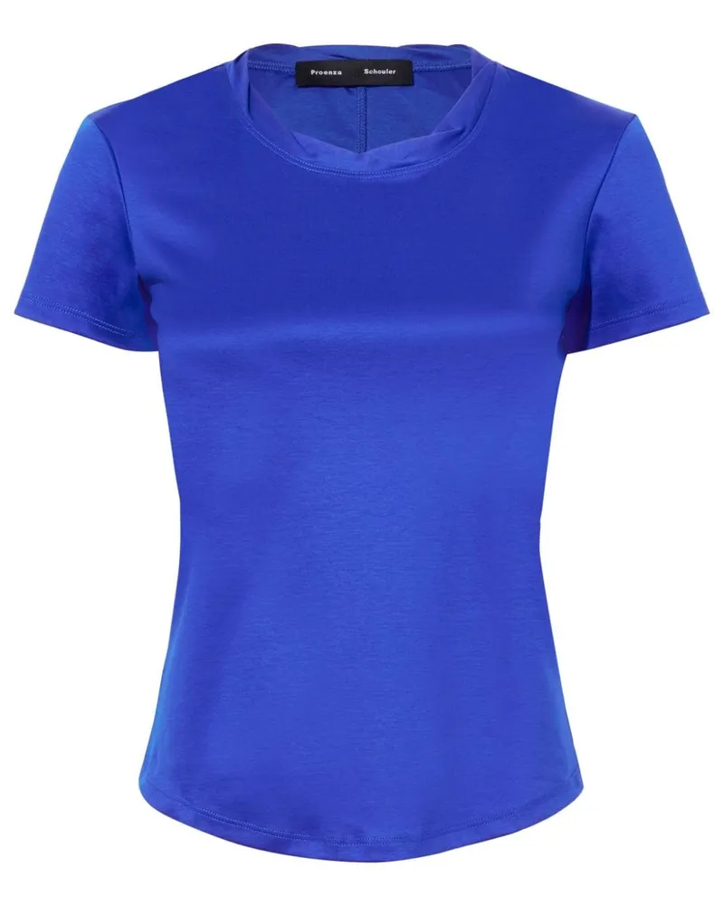 Proenza Schouler Maren T-Shirt aus Bio-Baumwolle - Blau Blau