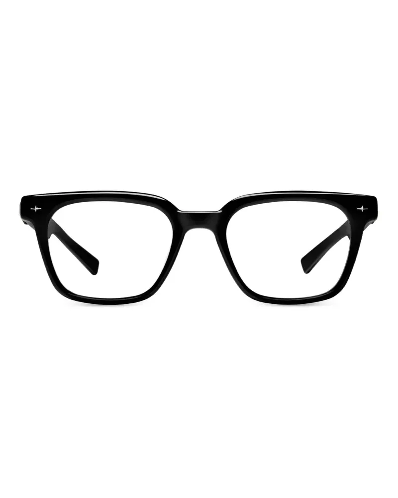 Gentle Monster Eckige Alto 01 Brille mit Sternverzierung - Schwarz Schwarz