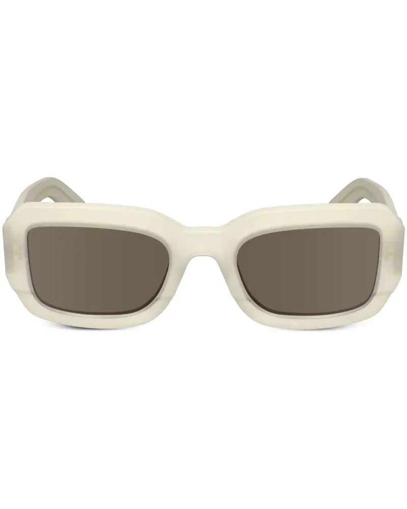 Calvin Klein Sonnenbrille mit eckigem Gestell - Weiß Weiß