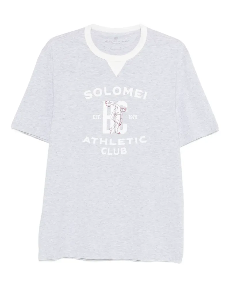 Brunello Cucinelli crew-neck T-shirt - Grau Grau