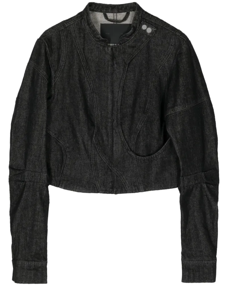 Heliot Emil Exsciaccate Jacke aus Denim - Schwarz Schwarz