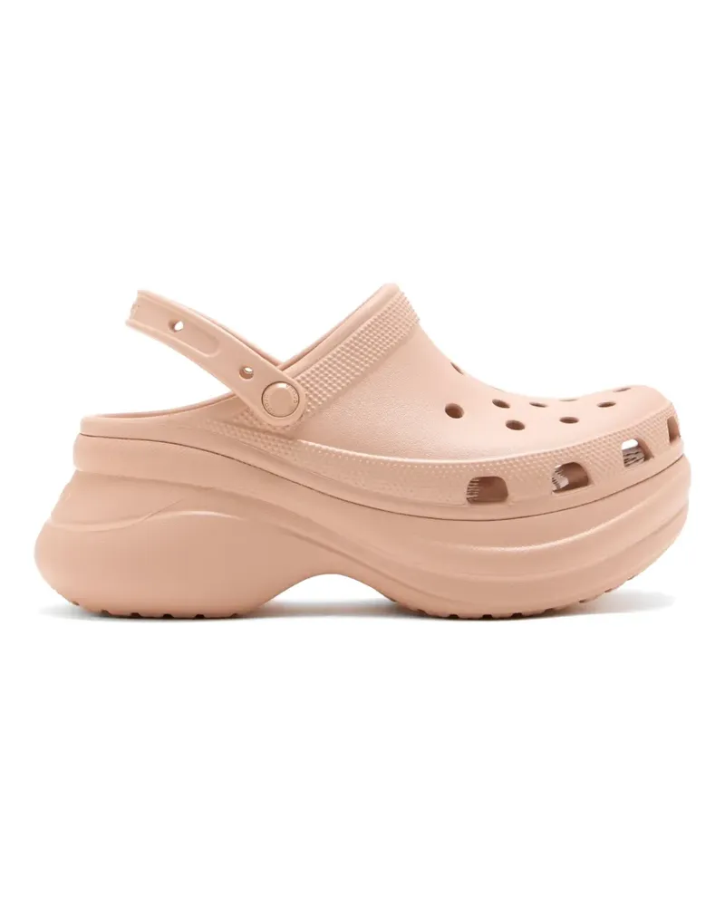 Crocs Strukturierte Bae Clogs mit Plateau - Nude Nude