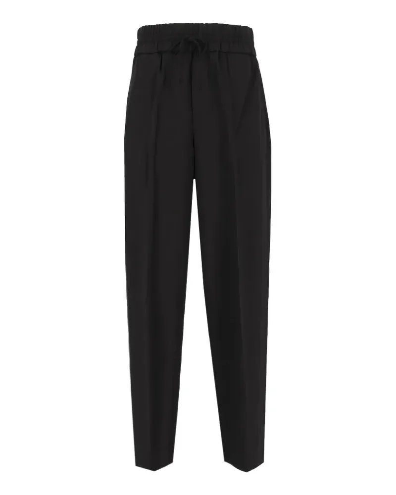 AMI Paris Hose mit elastischem Bund - Schwarz Schwarz