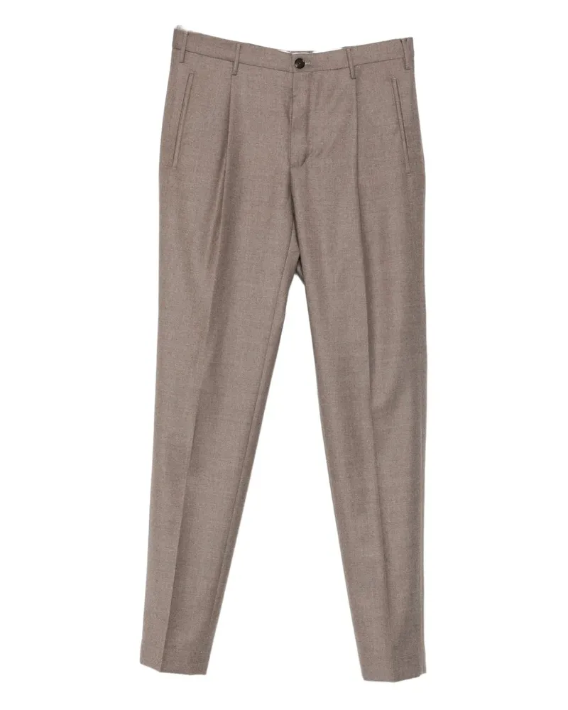 Incotex pleated trousers - Braun Braun