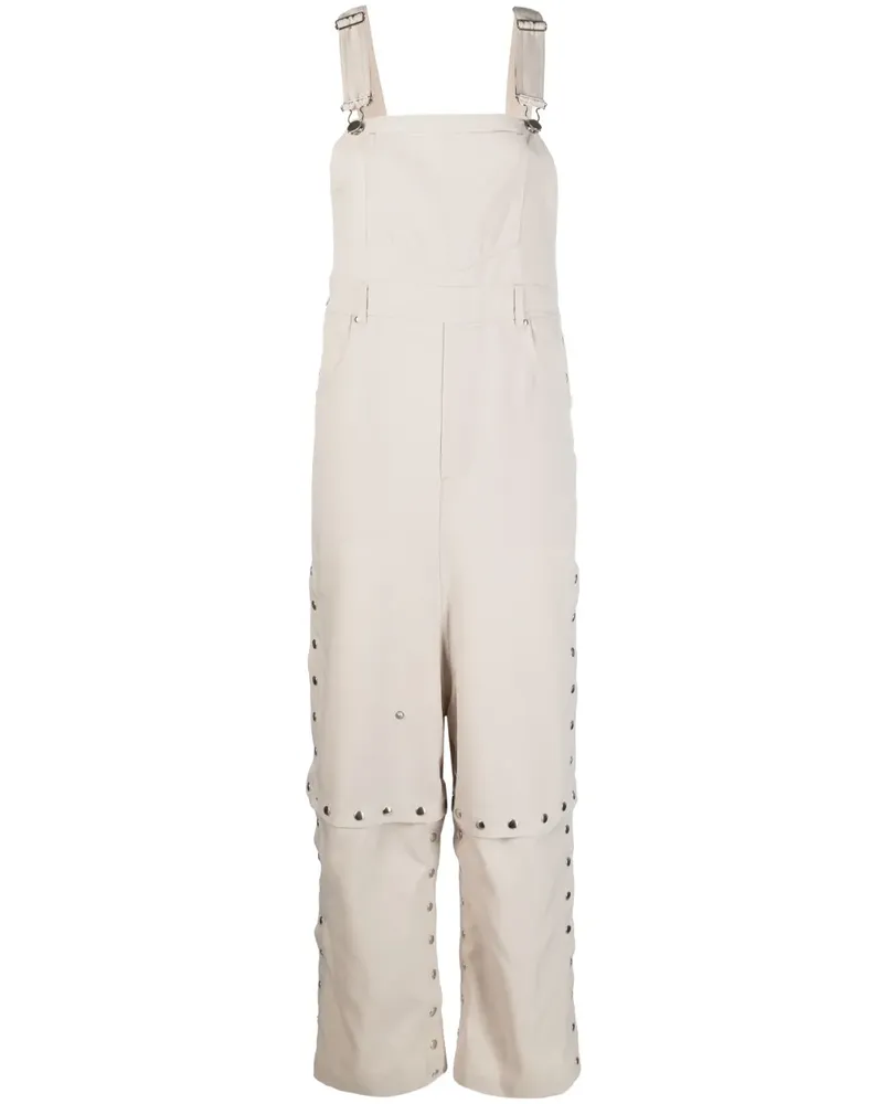 Weinsanto Weites Overall mit Nieten - Nude Nude