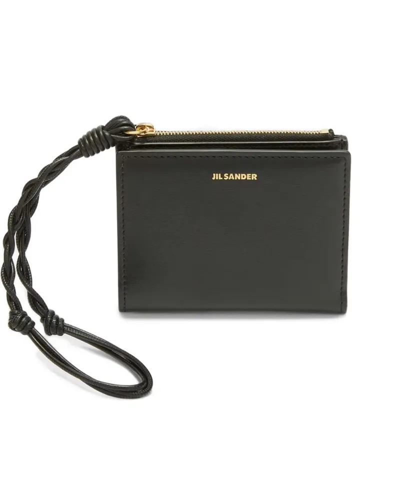 Jil Sander Portemonnaie mit Logo-Print - Schwarz Schwarz