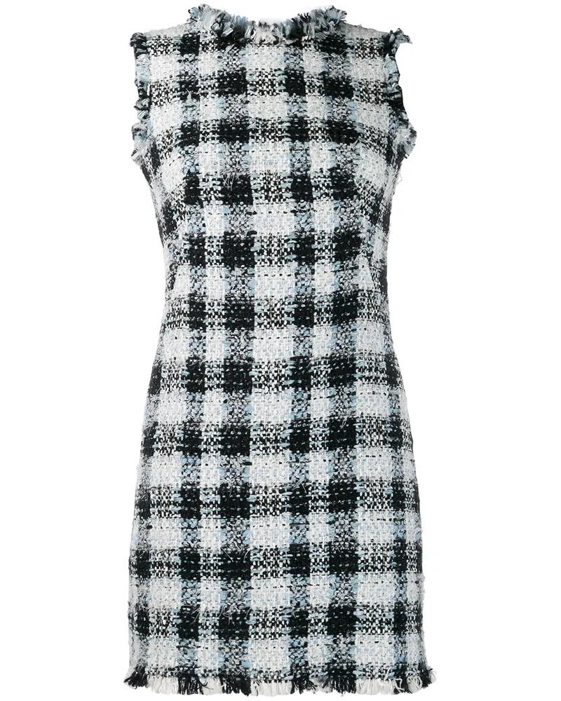 Alexander McQueen Bouclé-Minikleid - Blau Blau