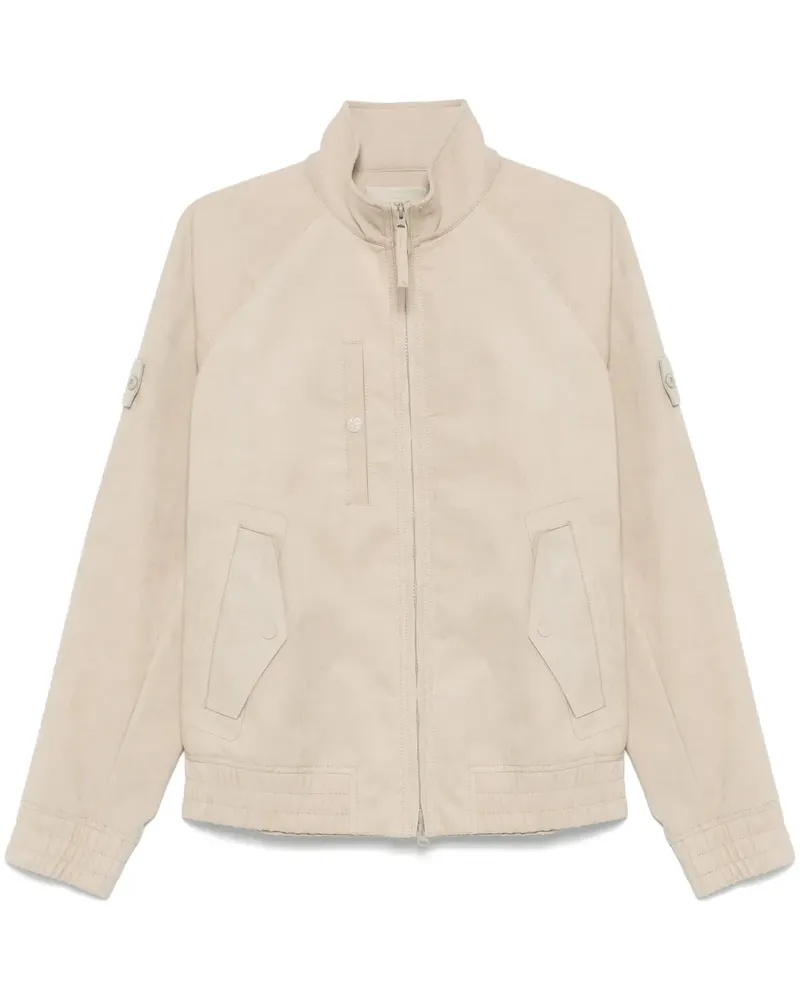 Stone Island Alcantara Ghost Bomberjacke - Nude Nude