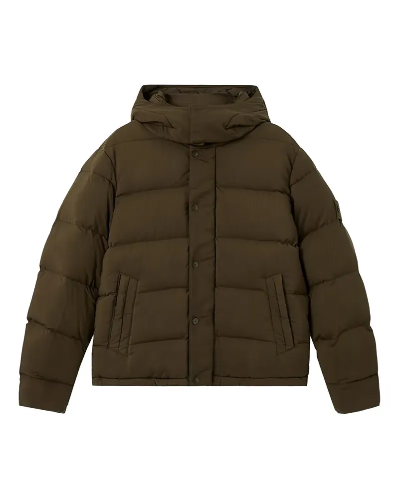 Stone Island 4100063 Ripstop-TC_S.I. Ghost Daunenjacke aus Wolle - Grün Grün
