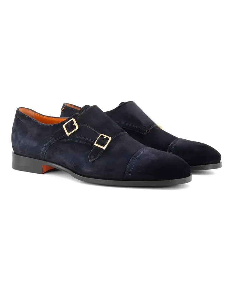 Santoni double-strap monk shoes - Blau Blau