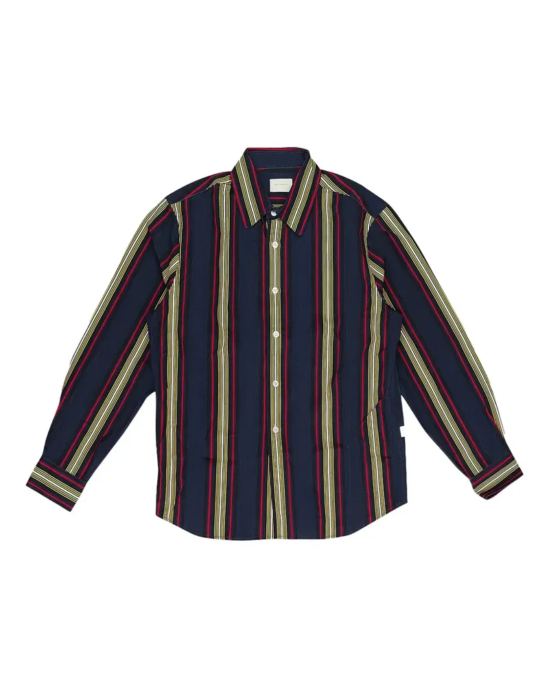 Aimé Leon Dore Stadium striped "Navy Blue" shirt - Blau Blau