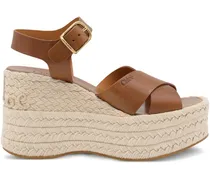 Isla Wedge-Espadrilles 105mm - Braun