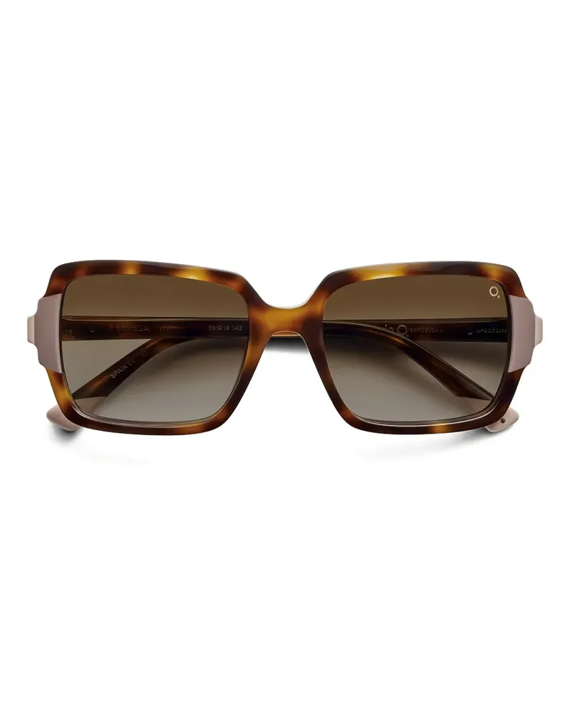 Etnia Barcelona Almeda square frame sunglasses - Braun Braun