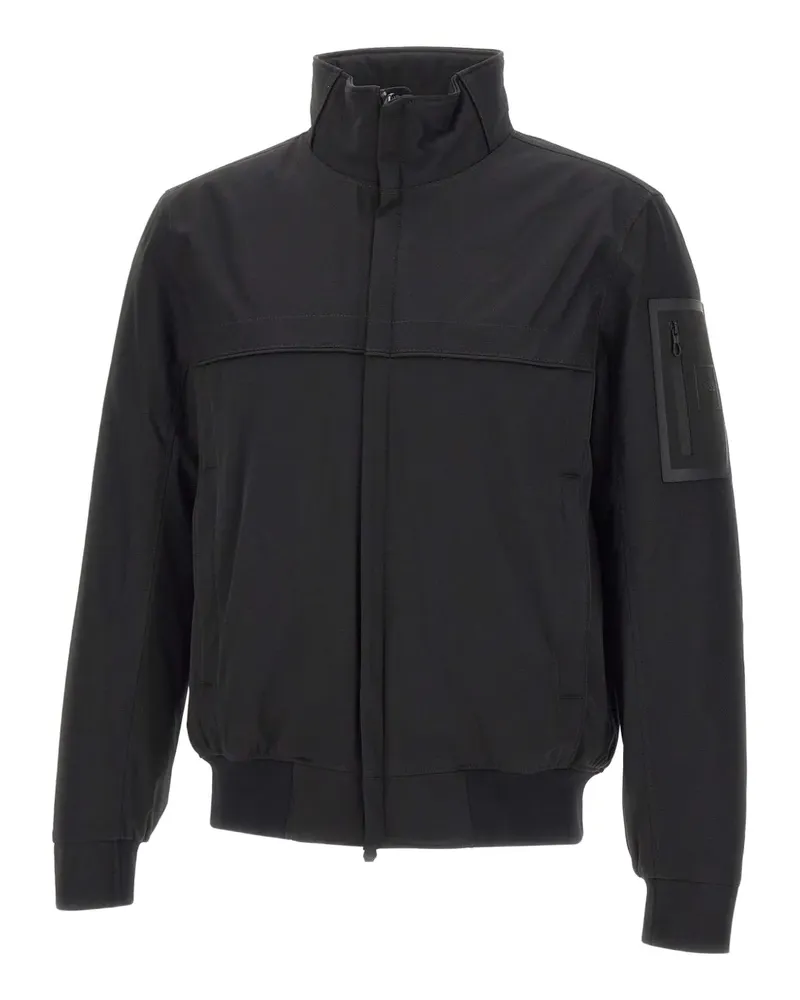 HUGO BOSS Jacke im Utility-Look mit Reißverschluss - Schwarz Schwarz