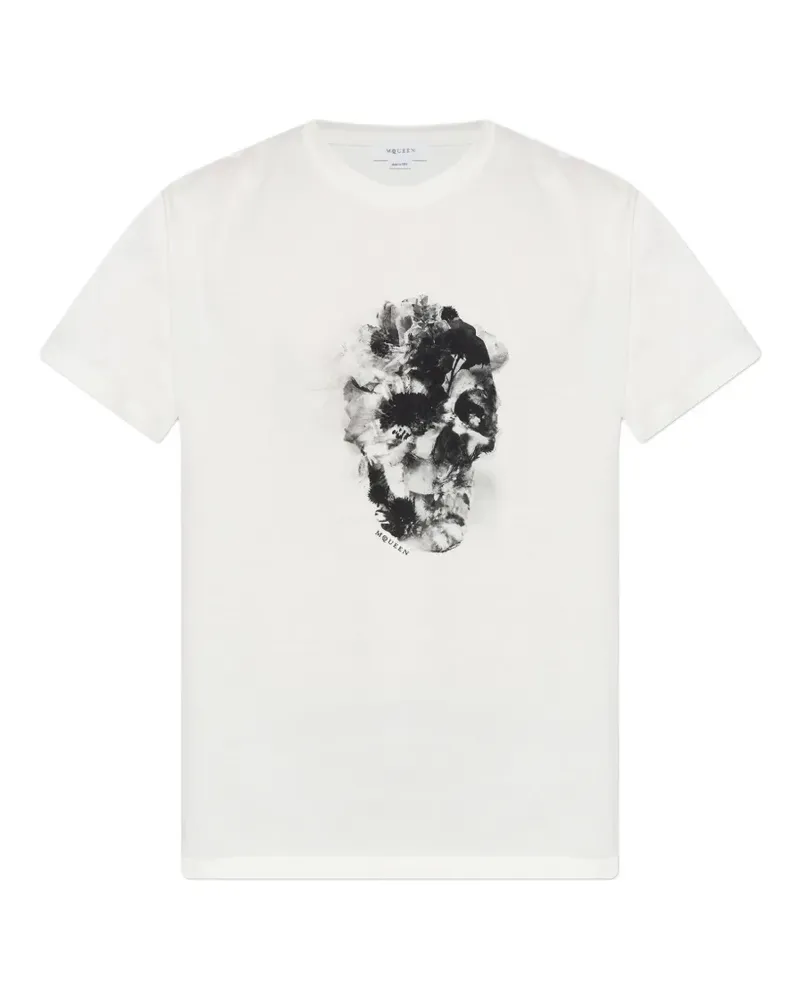 Alexander McQueen skull-print T-shirt - Weiß Weiß