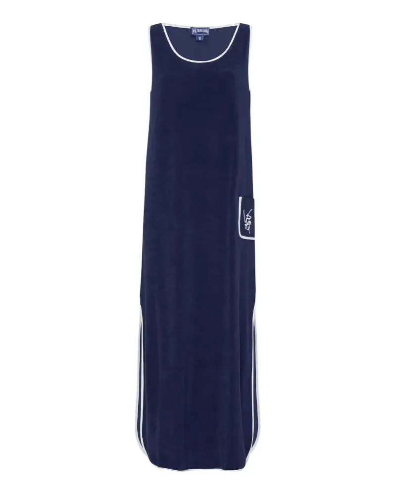 Vilebrequin contrasting-trim maxi dress - Blau Blau