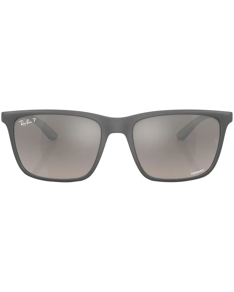 Ray Ban Sonnenbrille mit eckigem Gestell - Grau Grau