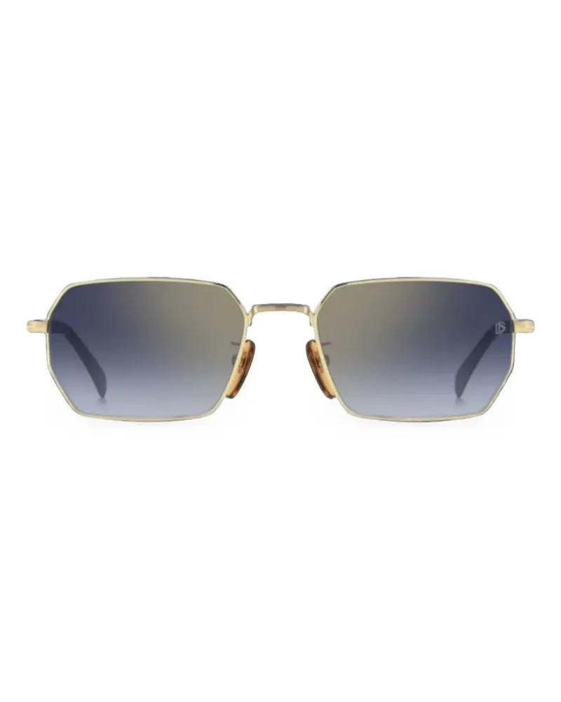 EYEWEAR by DAVID BECKHAM Sonnenbrille mit geometrischem Gestell - Gold Gold