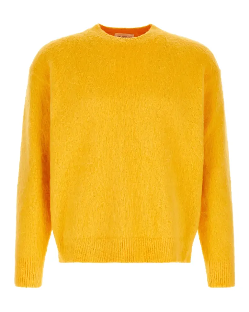 Roberto Collina Rundhals-Pullover mit tiefen Schultern - Gelb Gelb