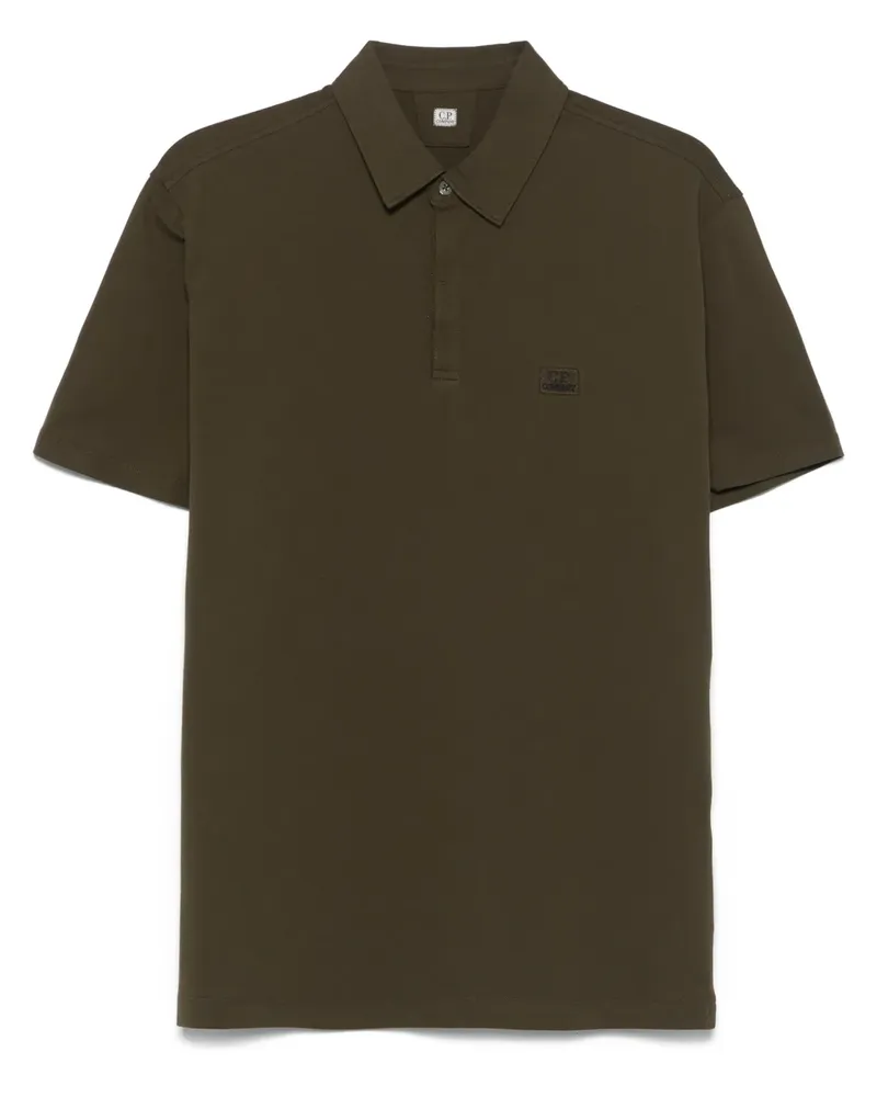 C.P. Company Poloshirt mit Logo-Patch - Grün Grün