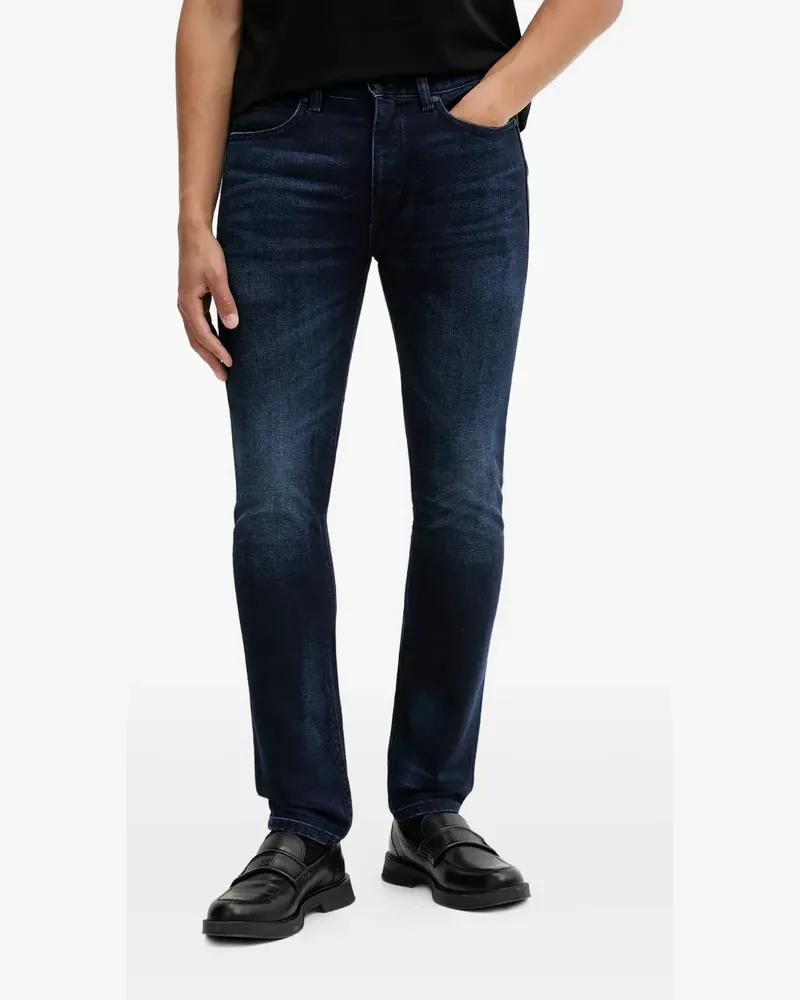 HUGO BOSS Jeans mit Logo-Patch - Blau Blau