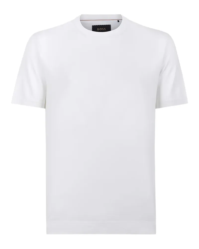 HUGO BOSS T-Shirt mit rundem Ausschnitt - Weiß Weiß