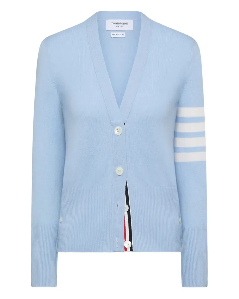 Thom Browne Cardigan mit Logo-Streifen - Blau Blau