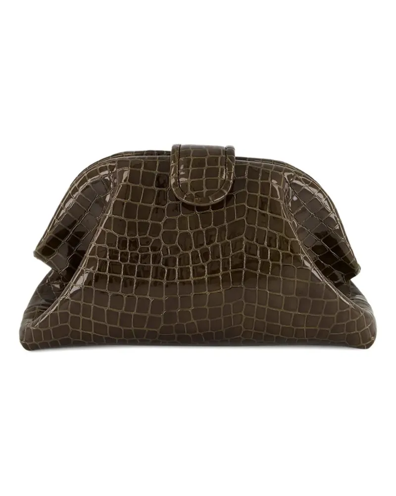 PAULA Klassische Clutch - Braun Braun