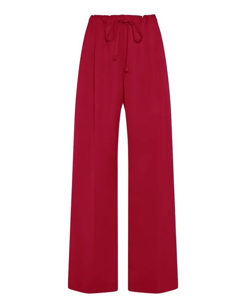 Another Tomorrow drawstring pleated trousers - Rot Rot