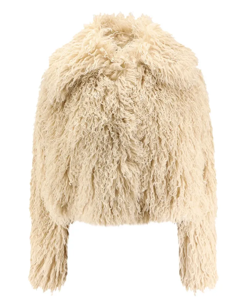 HUGO BOSS Jacke aus Faux Fur - Nude Nude
