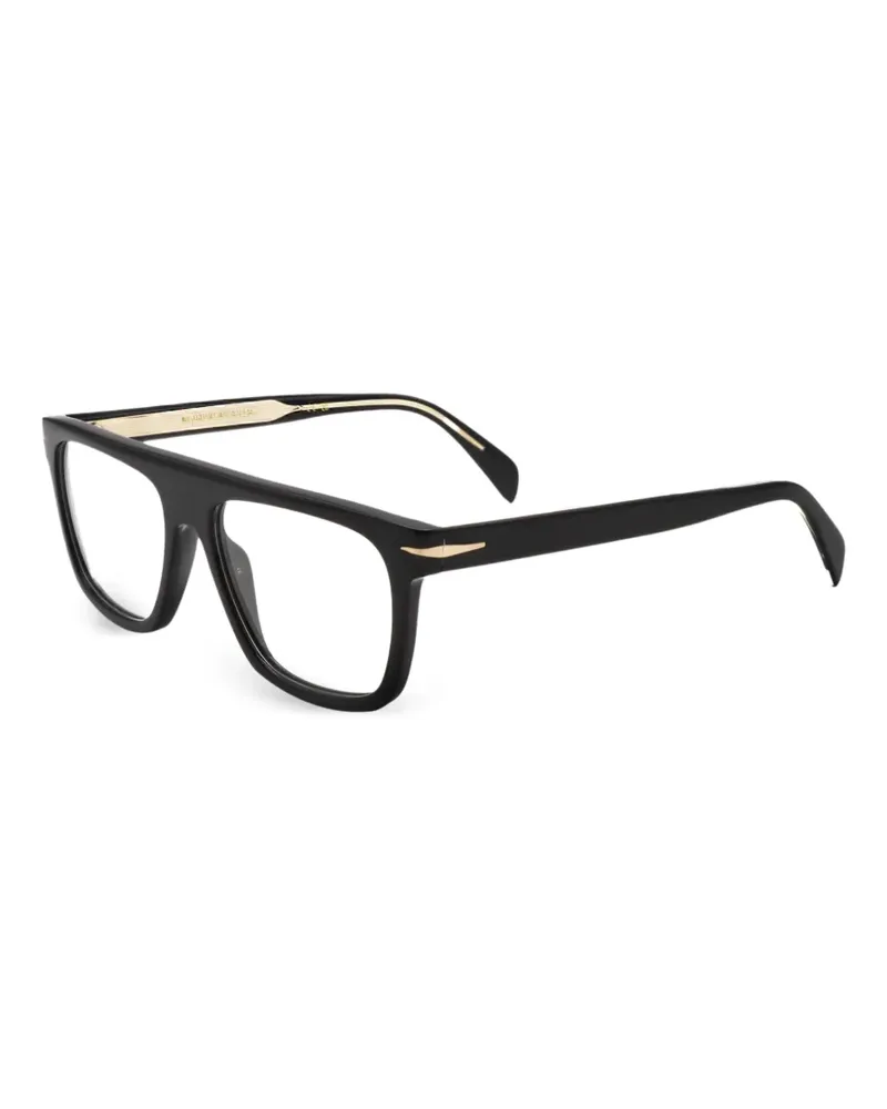 EYEWEAR by DAVID BECKHAM Brille mit eckigem Gestell - Schwarz Schwarz