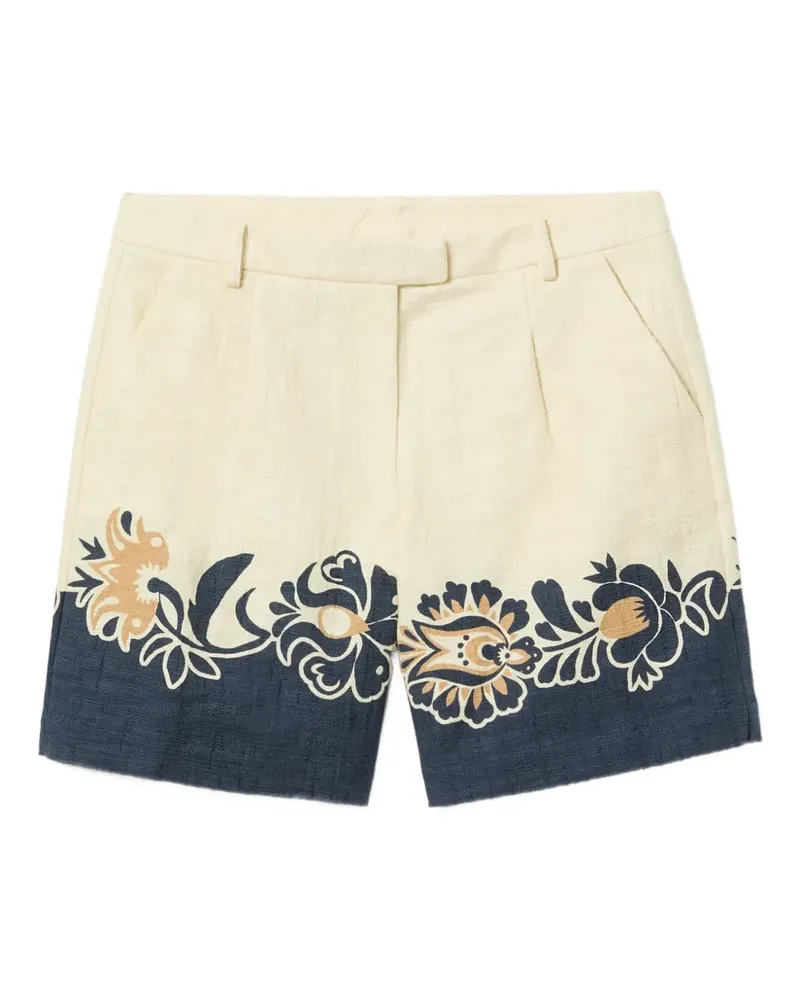 La DoubleJ Shorts mit Blumen-Print - Nude Nude