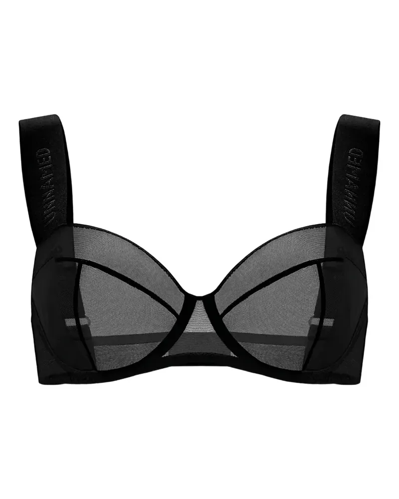 Zhilyova The Unamed 9 BH mit Mesh-Einsätzen - Schwarz Schwarz