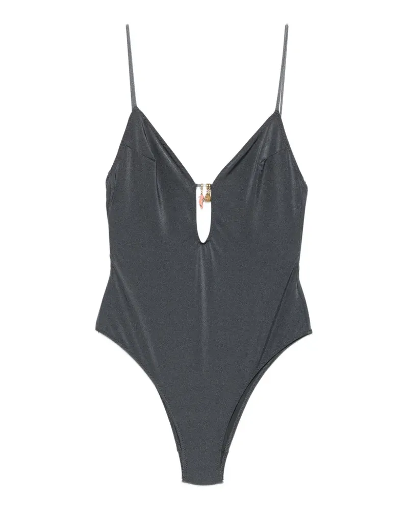 MC2 Saint Barth Crunchy charm-detail swimsuit - Blau Blau