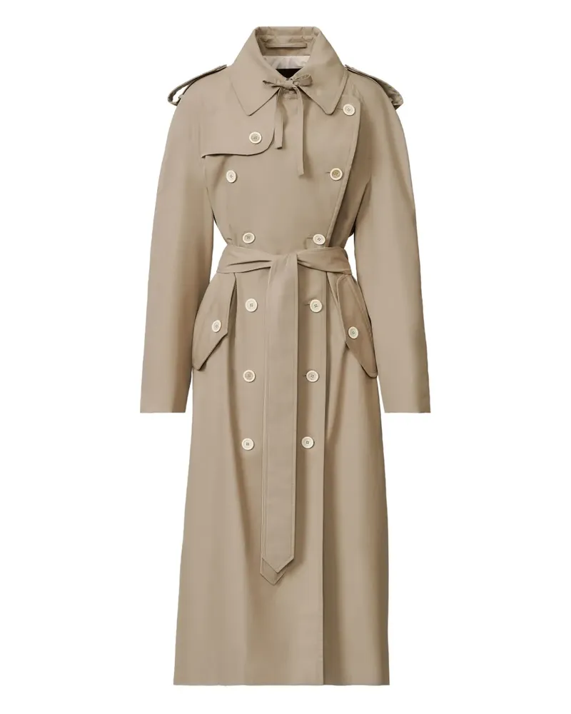 Fabiana Filippi Trenchcoat mit plissierter Rückseite - Nude Nude