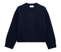 Kaschmirpullover mit Rundhalsausschnitt - Blau