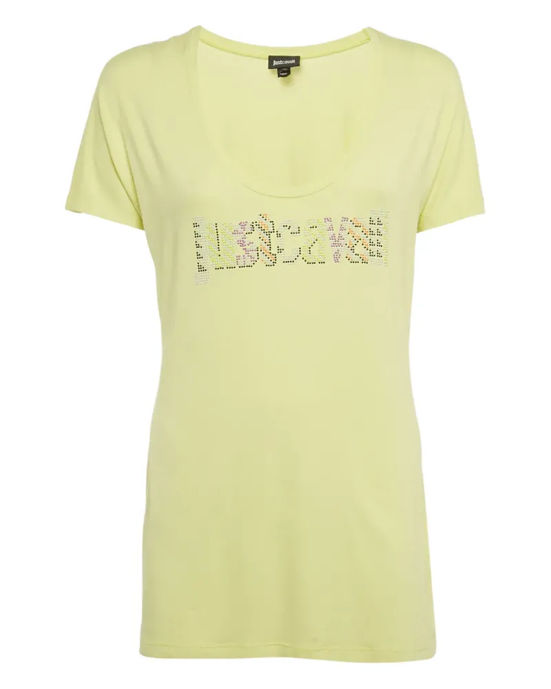Just Cavalli T-Shirt mit Logo - Gelb Gelb