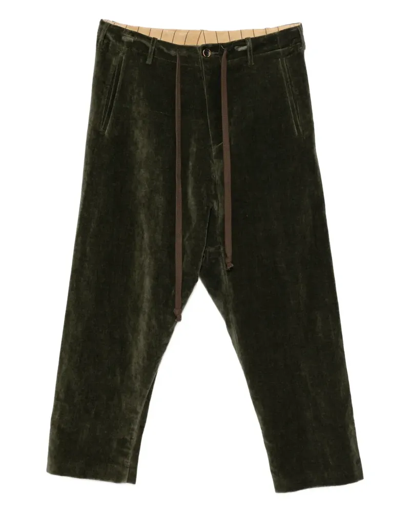 Uma Wang Hose aus Samt - Grün Grün