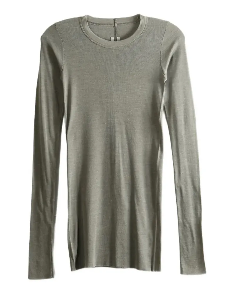Rick Owens ribbed-knit long-sleeve top - Grün Grün