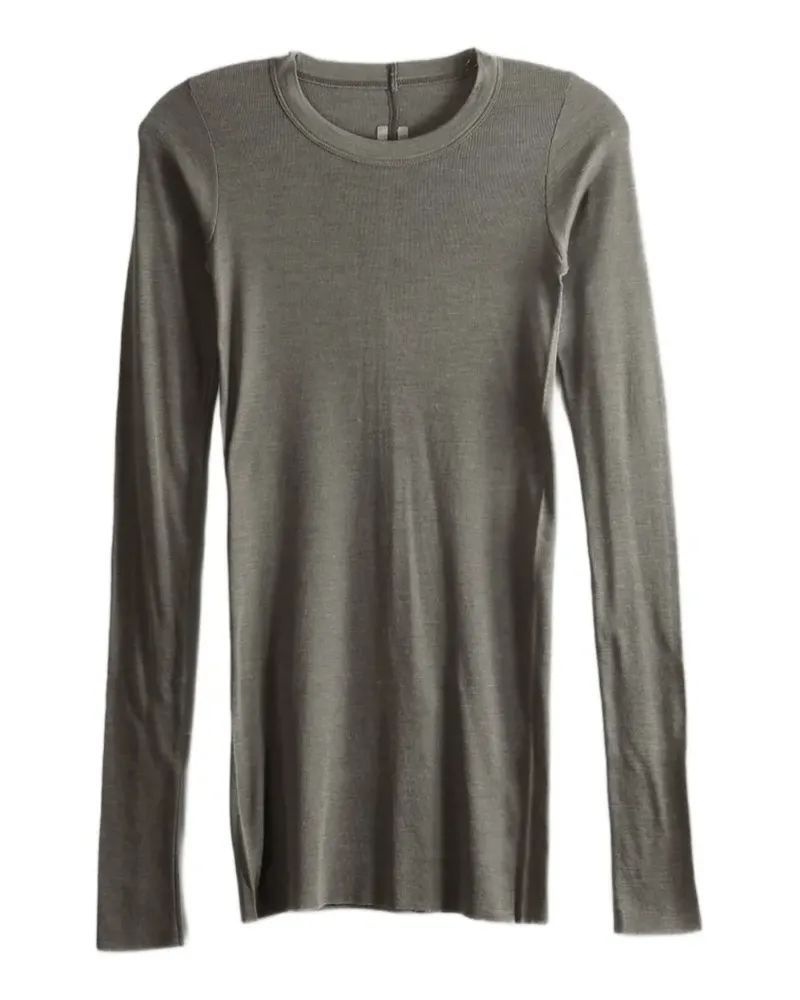 Rick Owens ribbed-knit long-sleeve top - Grün Grün