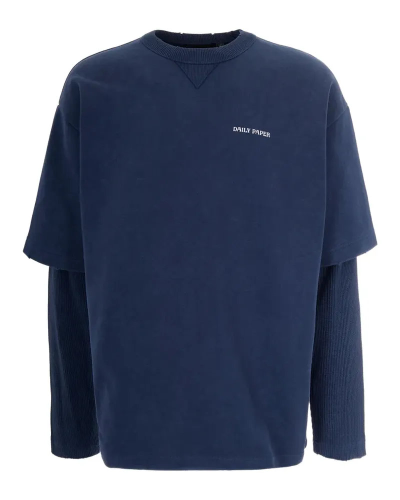 Daily Paper Big Dipper layered T-shirt - Blau Blau