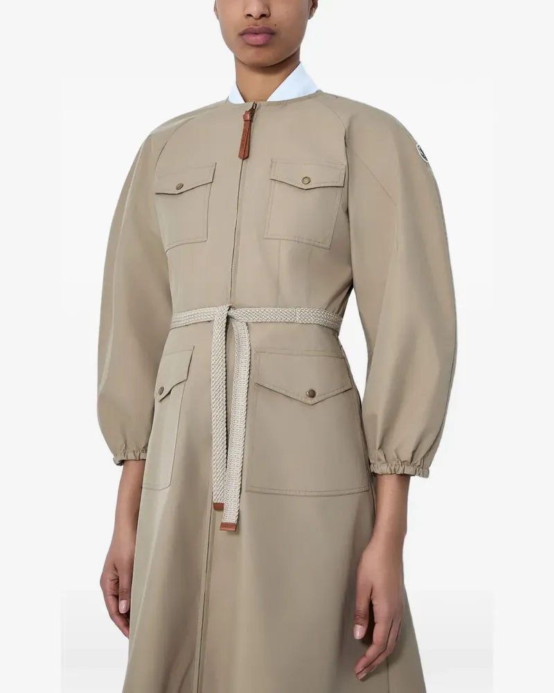 Moncler Midikleid mit Falten - Nude Nude