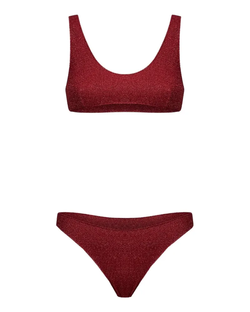 Oséree Lumière glitter-effect bikini - Rot Rot