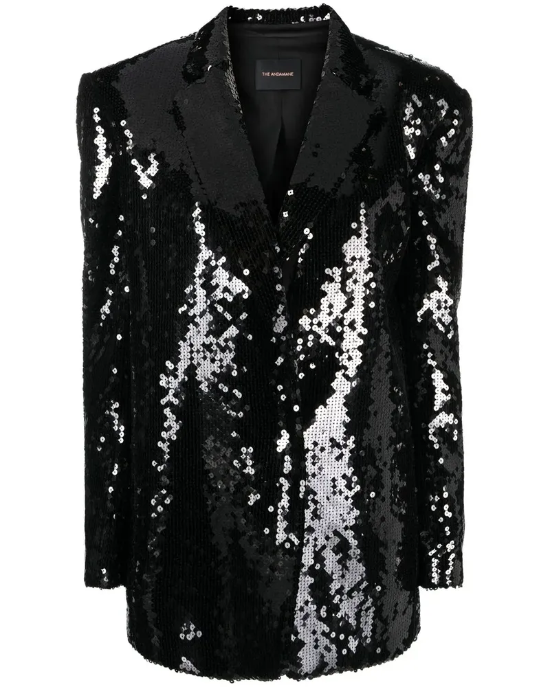 ANDAMANE Einreihiger Blazer - Schwarz Schwarz