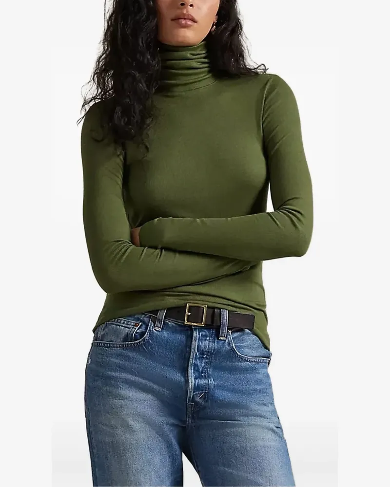 Ralph Lauren Langarmshirt mit Rollkragen - Grün Grün