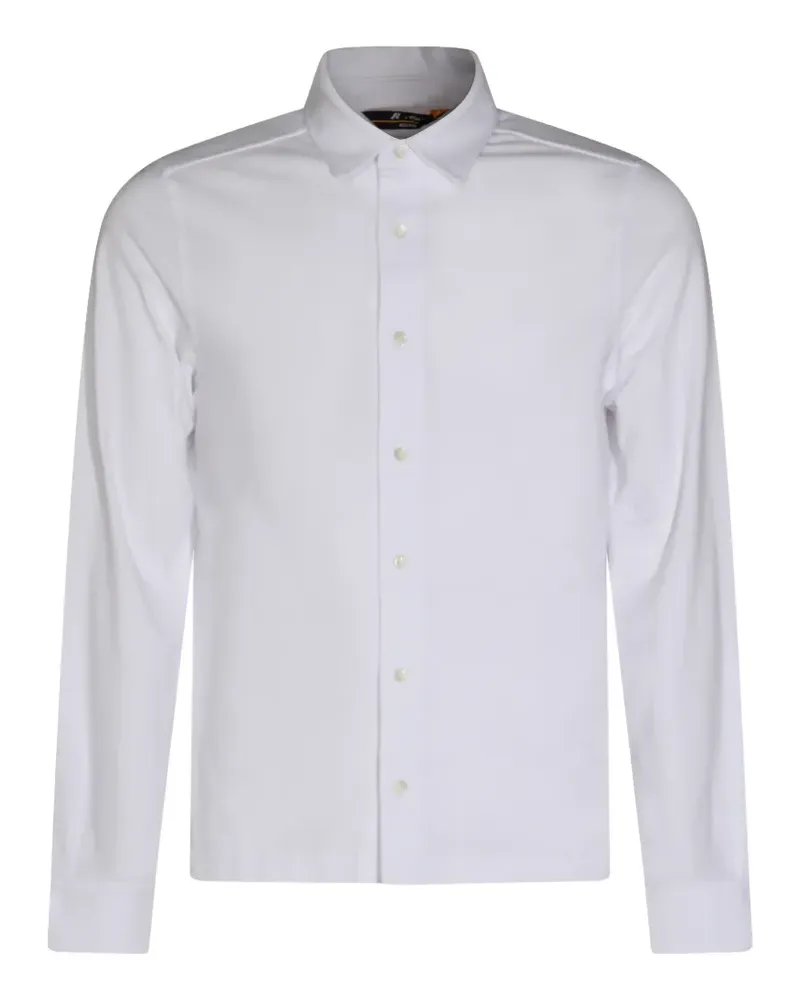 K-Way long-sleeve button-down cotton shirt - Weiß Weiß