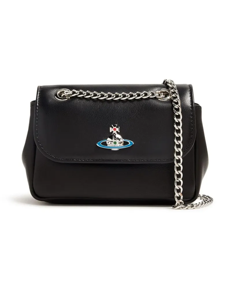 Vivienne Westwood Mini Orb Schultertasche - Schwarz Schwarz