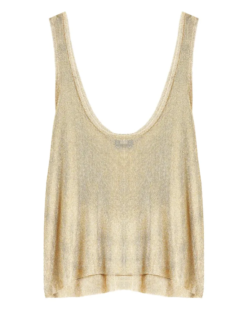 SER.O.YA Hero Tanktop im Metallic-Look - Nude Nude