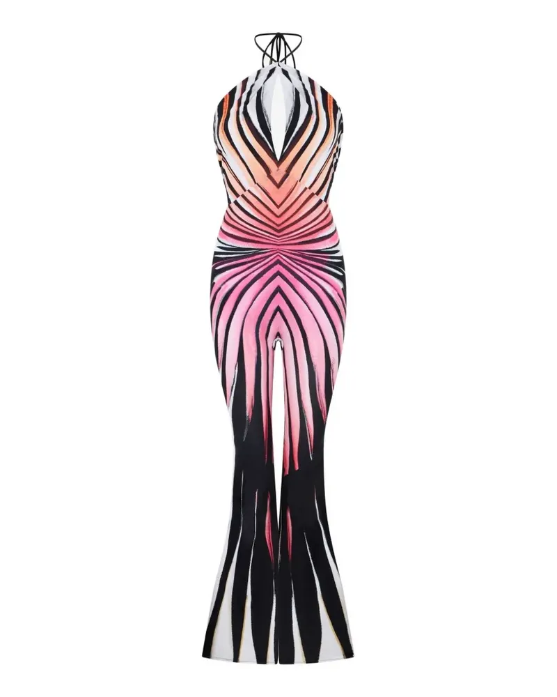 Roberto Cavalli Jumpsuit mit Ray of Paradise-Print - Schwarz Schwarz